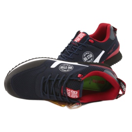 Chaussures de sport Big Star FF 174205 blanc rouge bleu marine 5