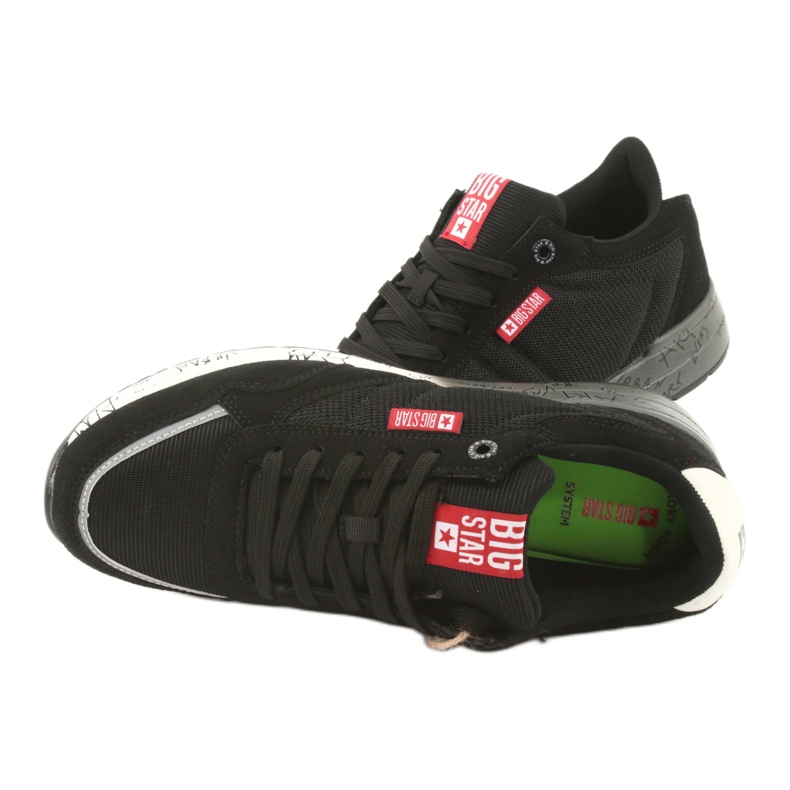 Chaussures de sport Big Star FF 174207 blanc noir 3