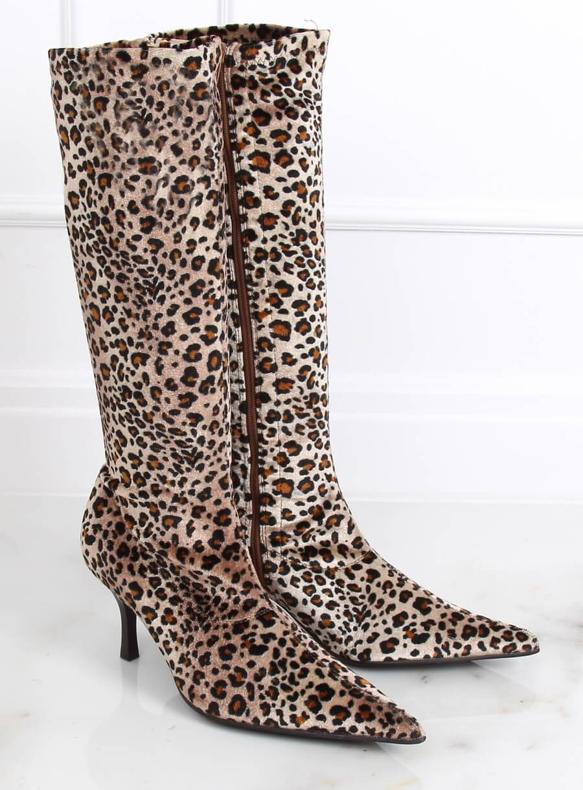 Bottes Léopard B36025-L01 panthère brun 2