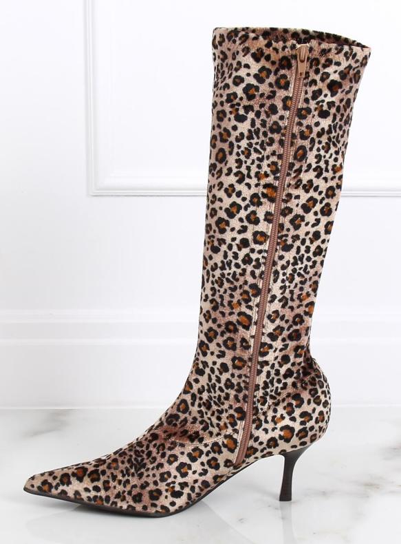 Bottes Léopard B36025-L01 panthère brun 1