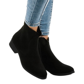 Bottes de cowboy noires 22M le noir 1 Bottes de cowboy noires 22M le noir 1