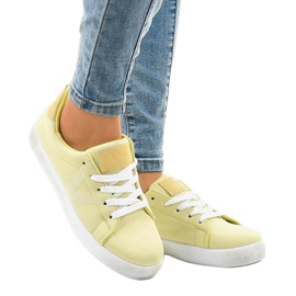 Baskets classiques jaunes pour femmes B845-26 1
