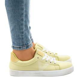 Baskets classiques jaunes pour femmes B845-26 2