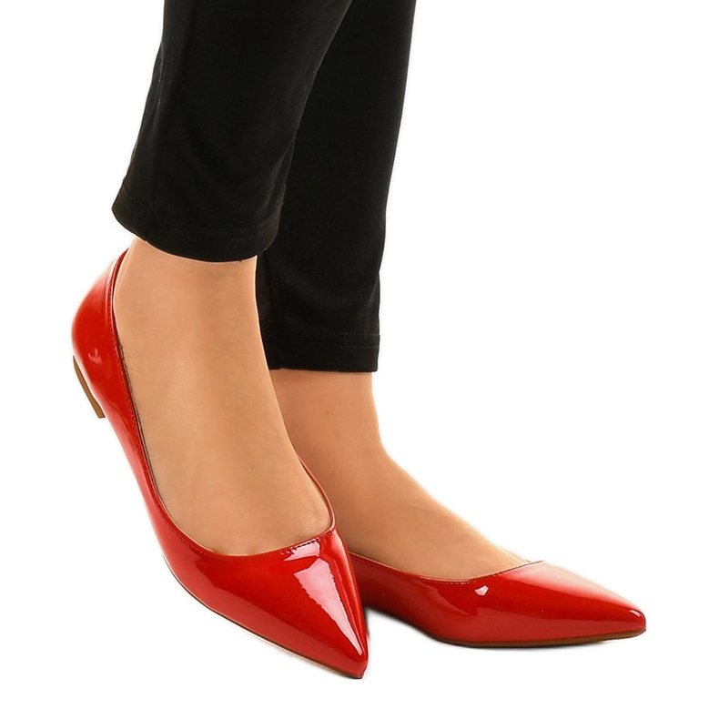Ballerines vernies rouges MM5018 1