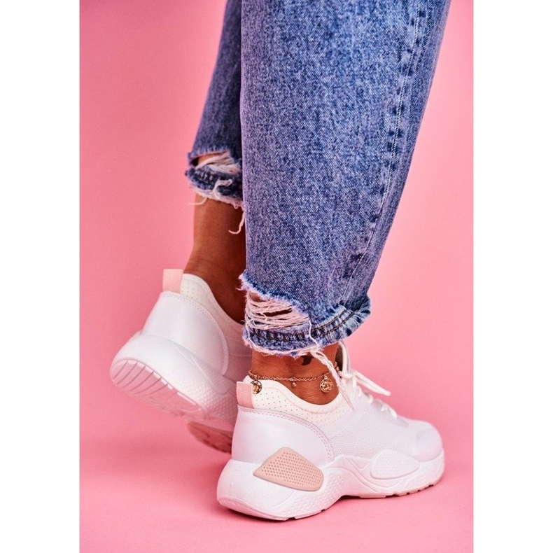 BUGO Chaussures de Sport Femme Rose et Blanc Fellen blanche 2