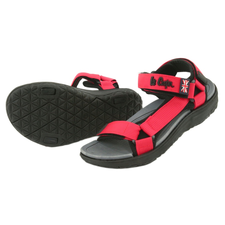 Sandales avec insert en mousse Lee Cooper LCW-20-34-014 noir rouge 4
