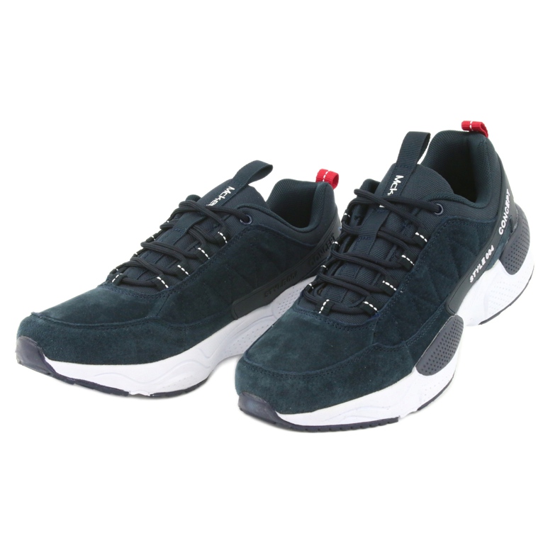 McKey MSP1464 chaussures de sport en daim bleu marin 3