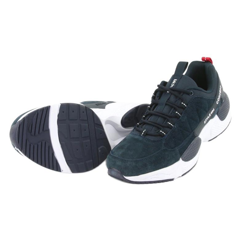 McKey MSP1464 chaussures de sport en daim bleu marine 5