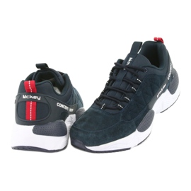 McKey MSP1464 chaussures de sport en daim bleu marin 4