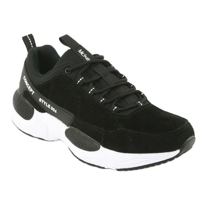 McKey MSP1464 chaussures de sport en daim noir 1
