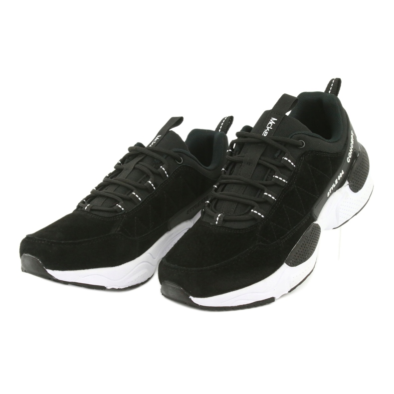 McKey MSP1464 chaussures de sport en daim le noir 3