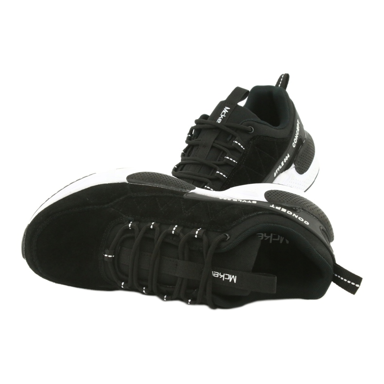 McKey MSP1464 chaussures de sport en daim le noir 6