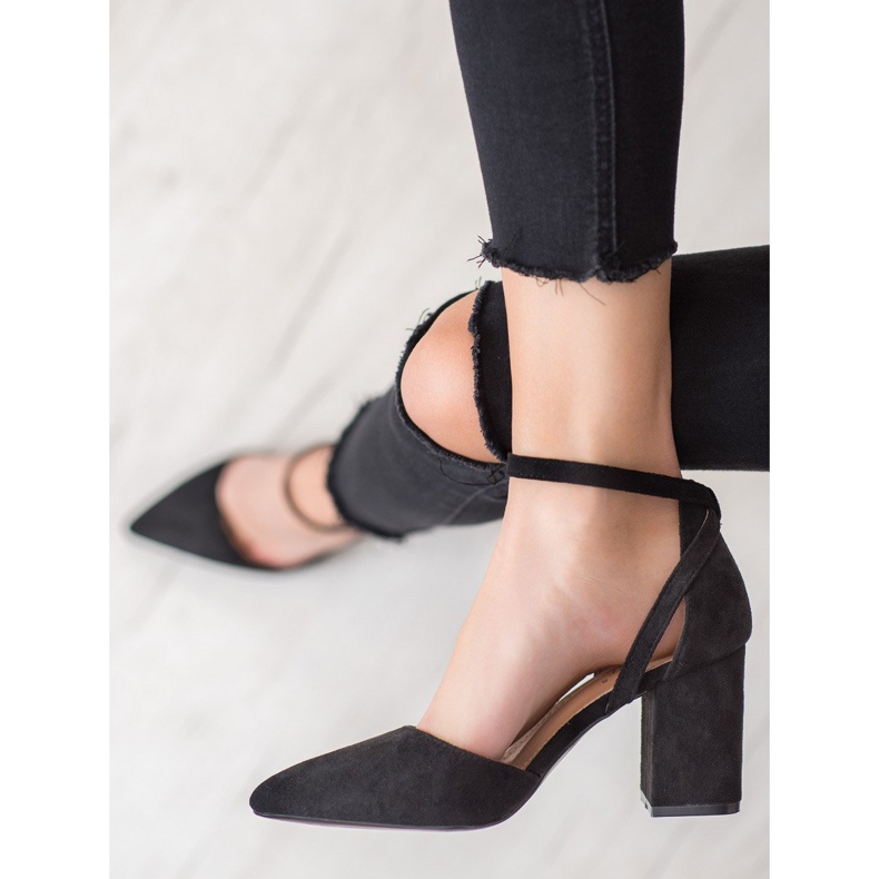Seastar Escarpins en daim élégants noir 1