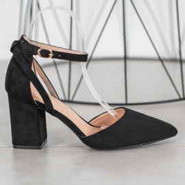 Seastar Escarpins en daim élégants noir 2