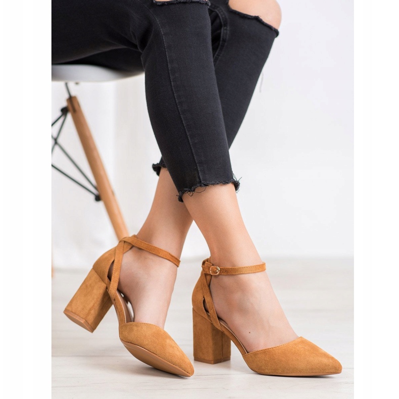 Seastar Escarpins en daim élégants beige 1