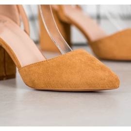 Seastar Escarpins en daim élégants beige 4