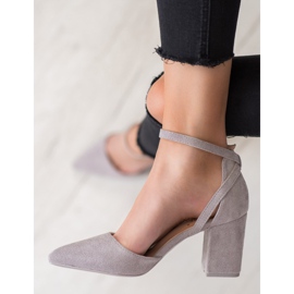 Seastar Escarpins en daim élégants gris 3
