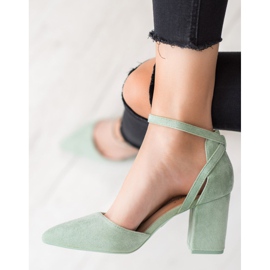 Seastar Escarpins en daim élégants vert 2
