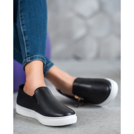 SHELOVET Slipons noirs avec une fermeture éclair le noir 2 SHELOVET Slipons noirs avec une fermeture éclair le noir 2