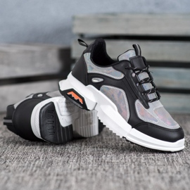 SHELOVET Baskets de sport sur la plate-forme le noir multicolore 1 SHELOVET Baskets de sport sur la plate-forme le noir multicolore 1