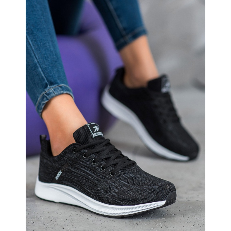 Ax Boxing Chaussures de sport ajourées confortables noir 1