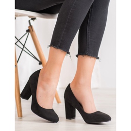 SHELOVET Escarpins classiques sur un pilier le noir 1