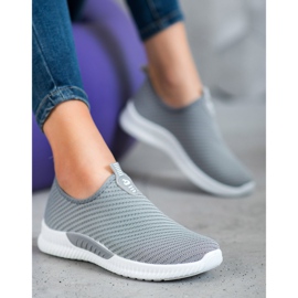 SHELOVET Chaussures de sport à enfiler gris 1