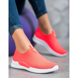 SHELOVET Chaussures de sport à enfiler rose 1