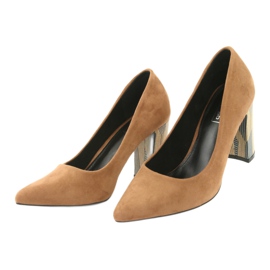 Escarpins en daim Filippo 1103 beige 3