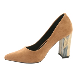 Escarpins en daim Filippo 1103 beige 2