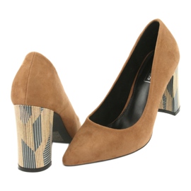 Escarpins en daim Filippo 1103 beige 4