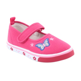 Ballerines papillon Atletico avec semelle intérieure en cuir rose 1