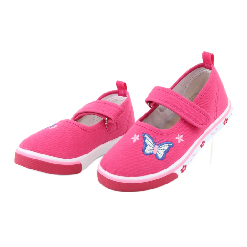 Ballerines papillon Atletico avec semelle intérieure en cuir rose 3