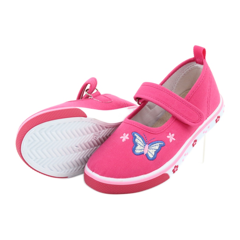 Ballerines papillon Atletico avec semelle intérieure en cuir rose 5