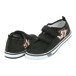 Baskets velcro jean Atletico le noir 4