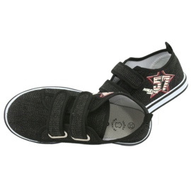 Baskets velcro jean Atletico le noir 6