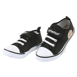 Baskets avec insert en cuir Atletico BSM029 le noir 3