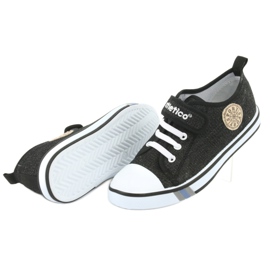 Baskets avec insert en cuir Atletico BSM029 le noir 5