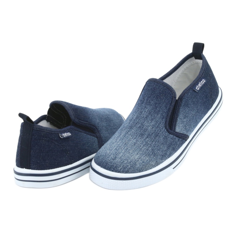 Baskets slip-on enfant ATLETICO BAM060 en jean bleu 3
