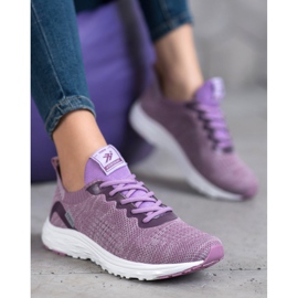 Ax Boxing Chaussures textiles légères violet 1