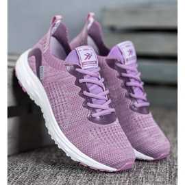Ax Boxing Chaussures textiles légères violet 3