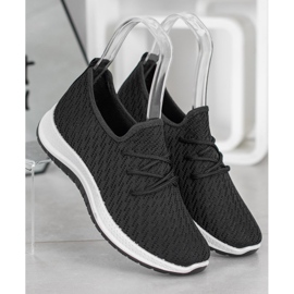 SHELOVET Chaussure de sport ajourée noire 2