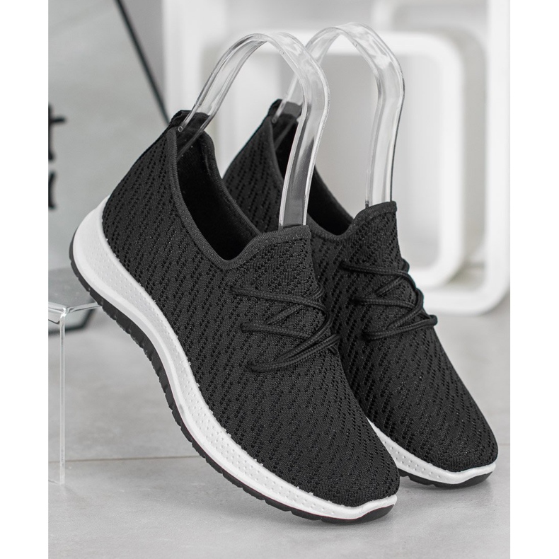 SHELOVET Chaussure de sport ajourée noire 2