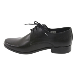 Chaussures garçons en cuir en cuir en cuir Black Gregors 429 le noir 2