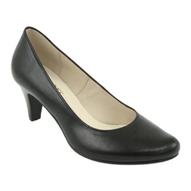 Escarpins business Gregors 465 en cuir noir le noir 1