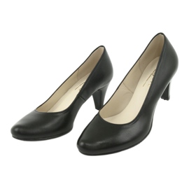 Escarpins business Gregors 465 en cuir noir le noir 3