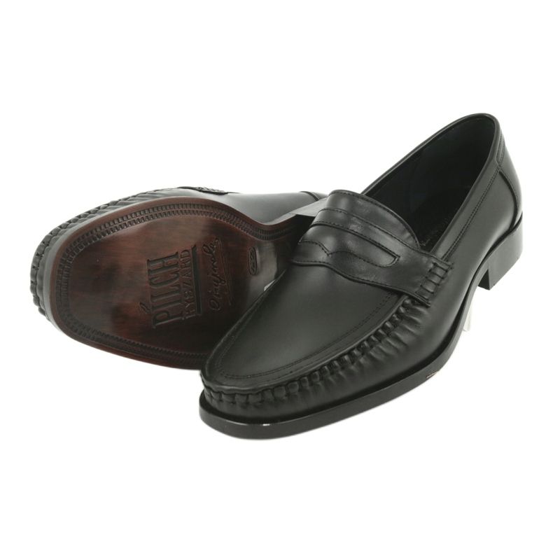 Pilbut Morello Men's Black Loafers Black 01 noir 4