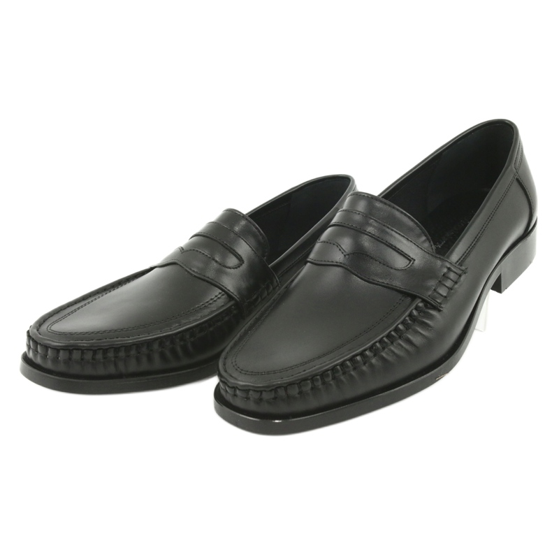 Pilbut Morello Men's Black Loafers Black 01 le noir 3