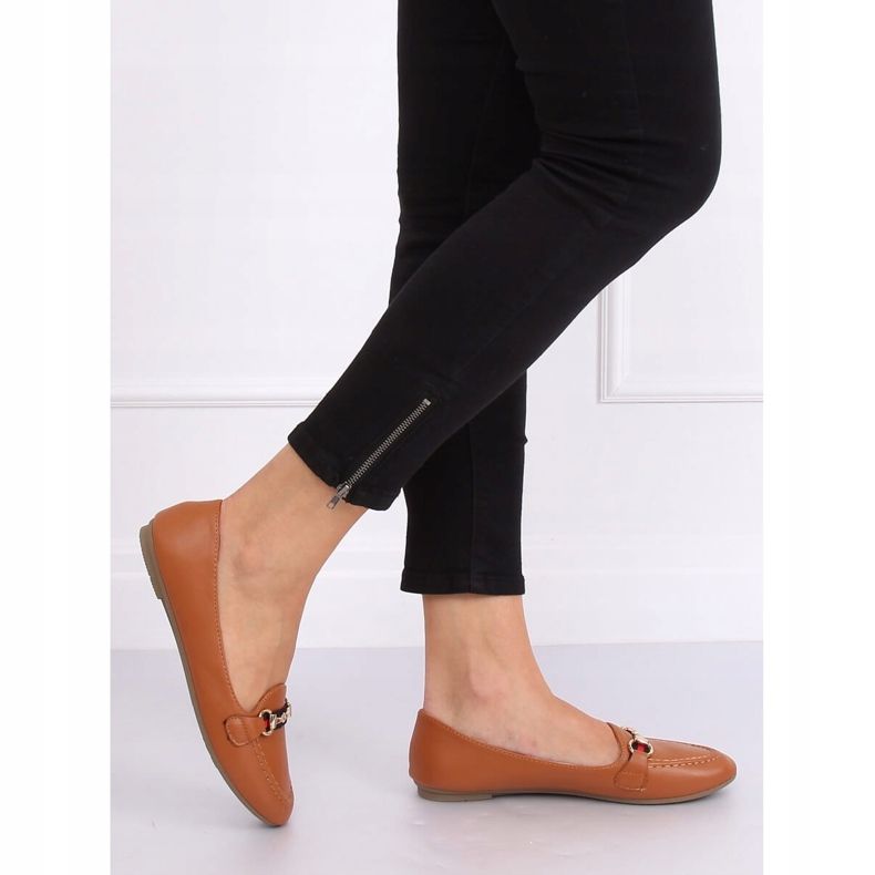 Mocassins camel 9F177 Camel brun 1