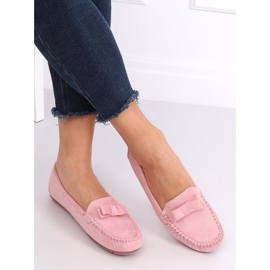 Mocassins en daim rose 9F150 Rose 2